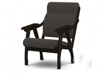 Кресло Вега-10 (венге лак/ULTRA GRAFIT) в Черновке - chernovka.mebel54.com | фото