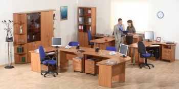 Мебель для персонала Альфа 61 Ольха в Черновке - chernovka.mebel54.com | фото